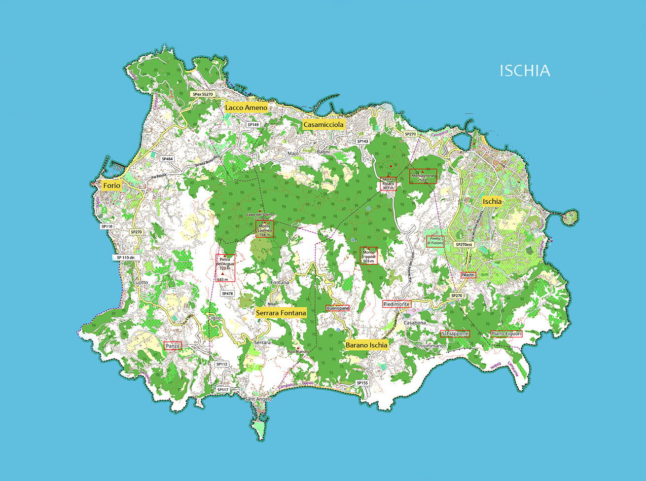 Mappa Zone Trekking
